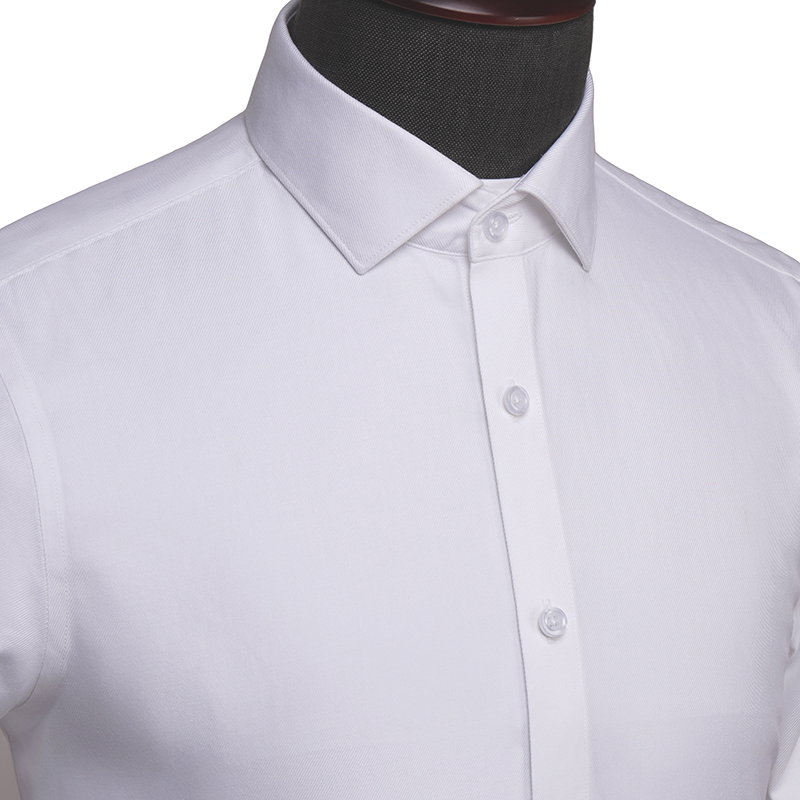 經典商務白色男士長袖襯衫(圖2)